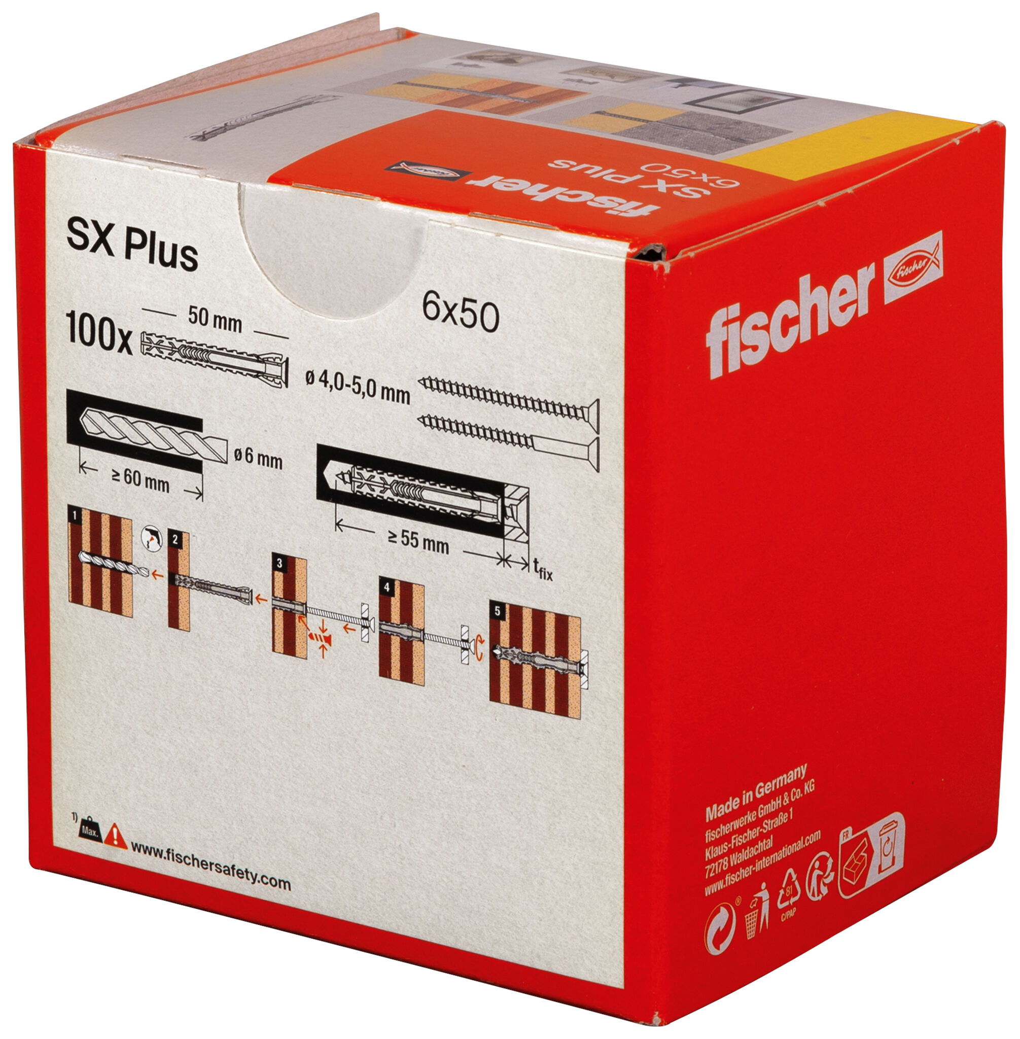 SX Plus neilona dībelis 6x50 (100 gab.) - Image 3