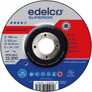 Slīpējamais disks metālam 125x6x22 SUPERIOR